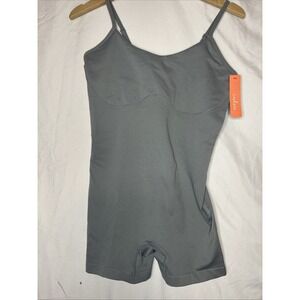 Colsie Women‎ Gray Shapewear Bodysuit Shaper  w/adjustment straps Size Large NWT